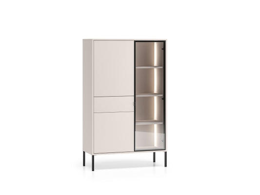 Witryna BARNEE z oświetleniem 01-002 Kaszmir