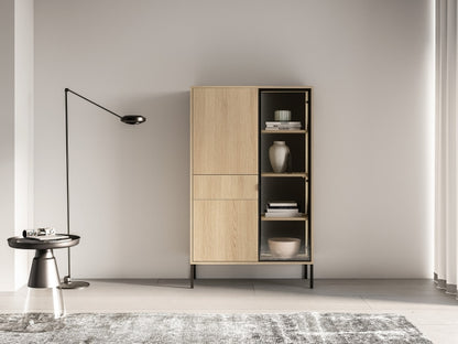 Witryna BARNEE 01-001  Dąb Lindberg z oświetleniem