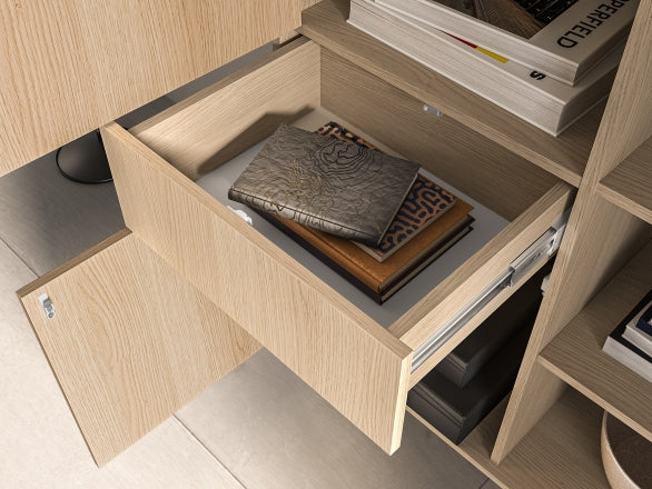 Witryna BARNEE 01-001  Dąb Lindberg z oświetleniem