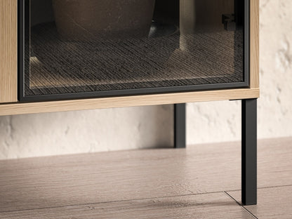 Witryna BARNEE 01-001  Dąb Lindberg z oświetleniem