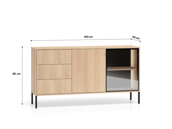 Komoda Barnee 02-001 Dąb Lindberg