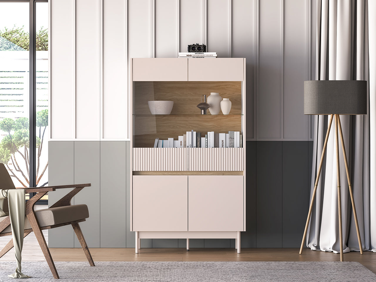 Witryna Dunea dwudrzwiowa cashmere