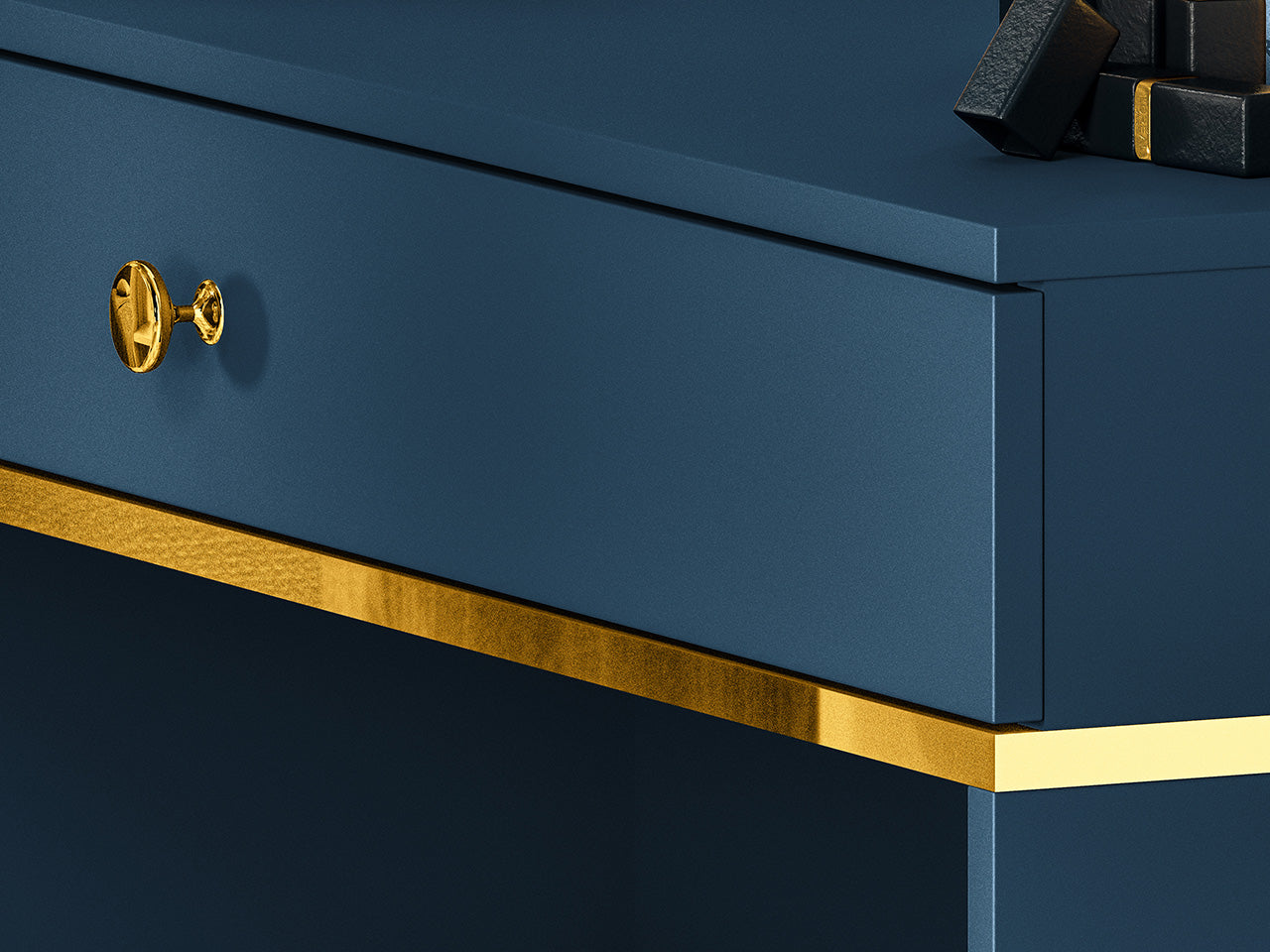 Toaletka Marine granatowa nowoczesna glamour