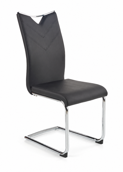 Krzesło K224 czarne/metalowe
