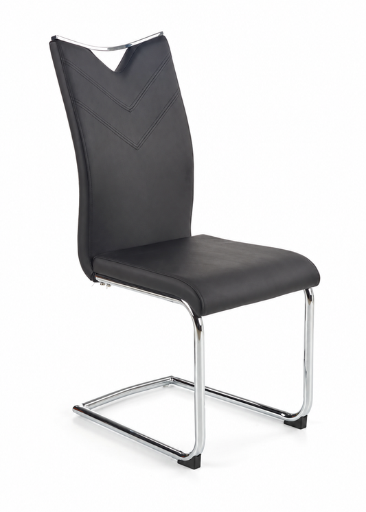 Krzesło K224 czarne/metalowe