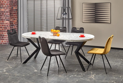 Stół Peroni rozkładany 100-250cm biały marmur