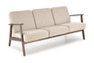 Sofa Milano 3os beżowa drewniane