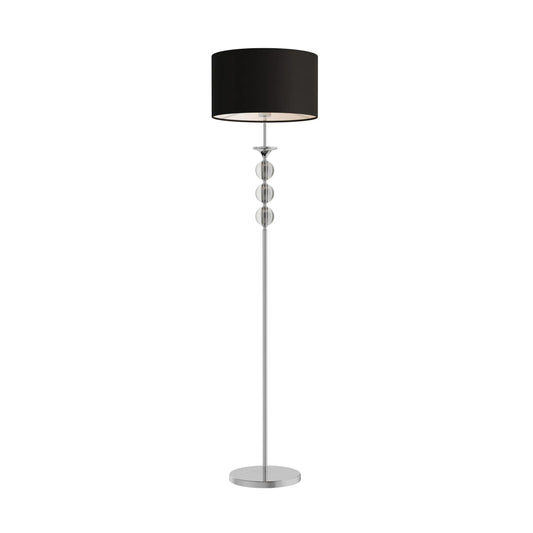 Lampa podłogowa Mera glamour czarna