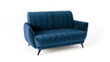 Sofa Roy pikowana granatowa velvet