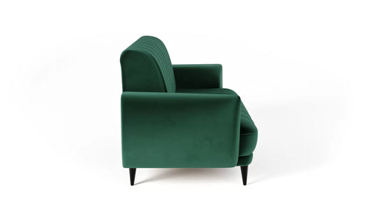 Sofa Roy pikowana zielona velvet