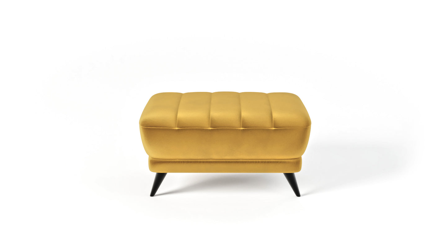 Puf Roy musztardowy velvet
