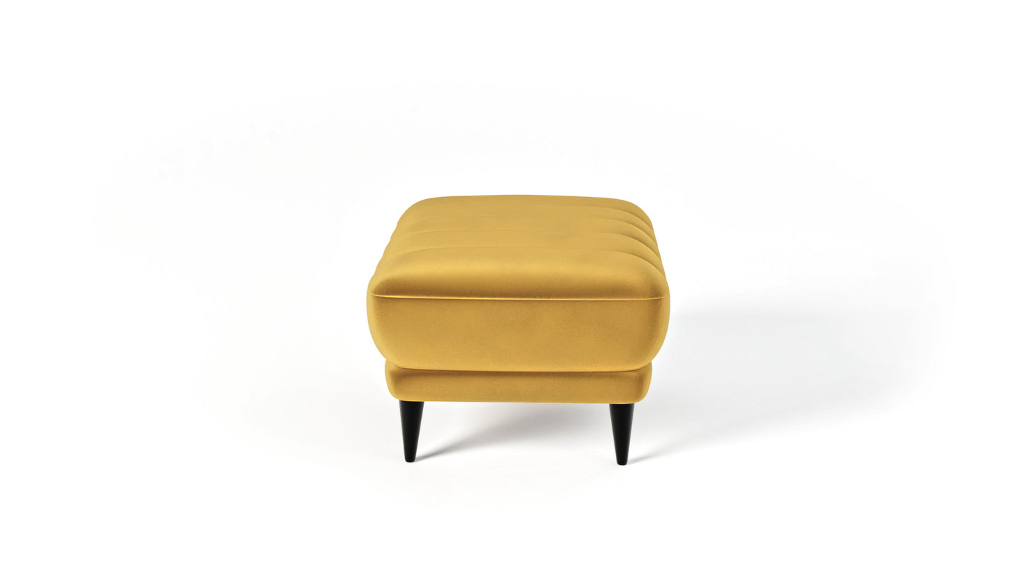 Puf Roy musztardowy velvet