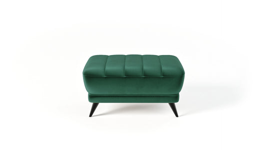 Puf Roy zielony velvet