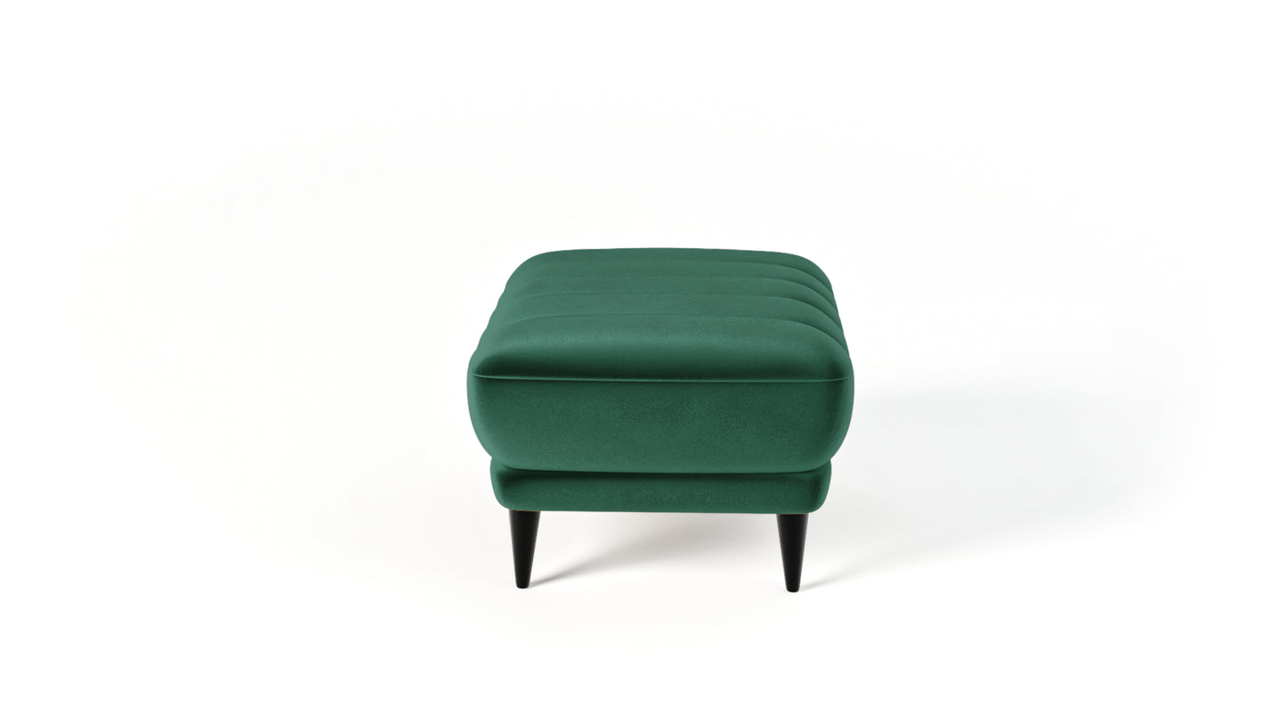 Puf Roy zielony velvet