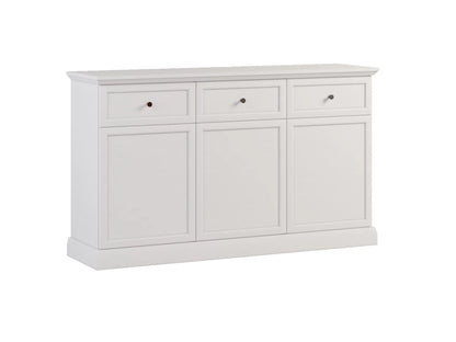 Komoda Lucca White K3D3S klasyczna biała opal