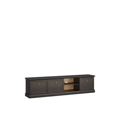 Szafka RTV 3D Lucca Black klasyczna