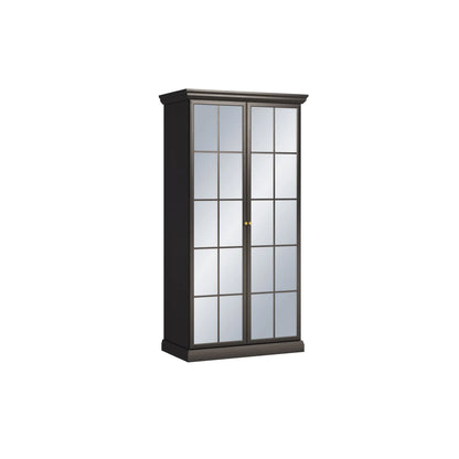 Szafa Lucca Black S2DL lustrzane fronty