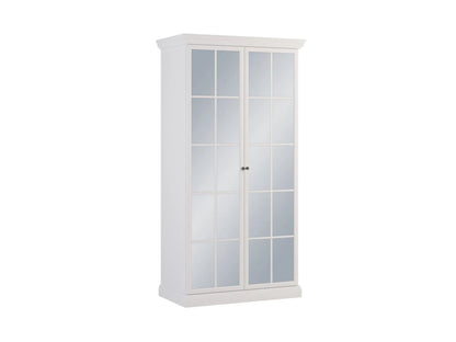 Szafa Lucca White S2DL lustrzane fronty dwudrzwiowa