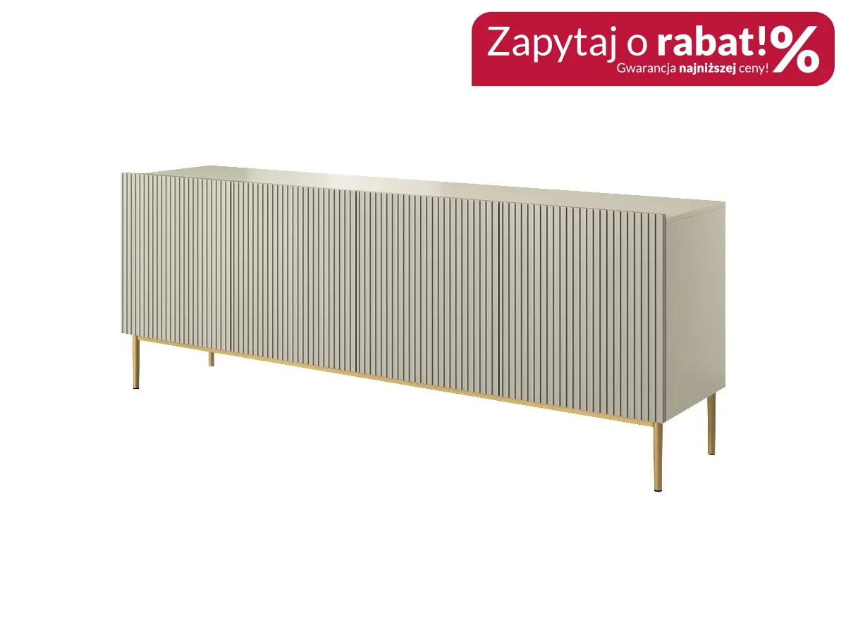 Komoda Nicole duża cashmere złoto ryfla