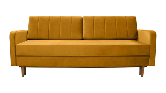 Sofa Spark musztardowa rozkładana