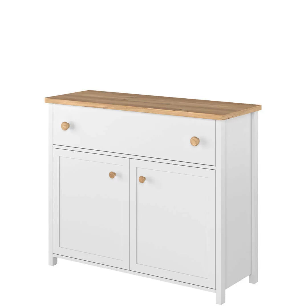 STORY SO-05 - komoda 2d1s - biały/dąb nash