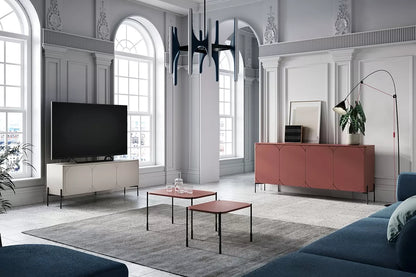 Szafka RTV Sonatia cashmere metalowe nogi