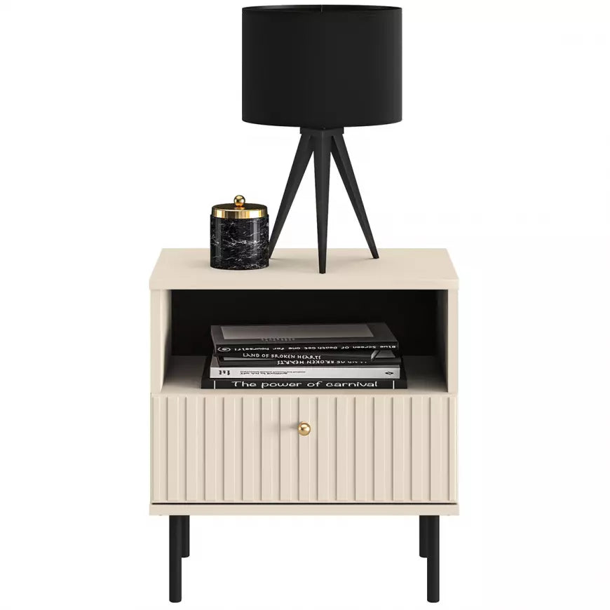 Szafka nocna Sophie na czarnych nóżkach cashmere