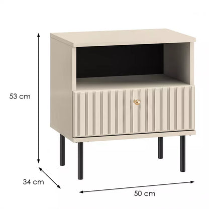 Szafka nocna Sophie na czarnych nóżkach cashmere