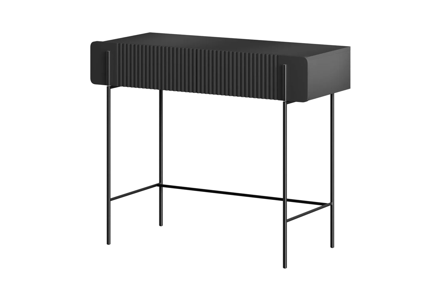 Toaletka Malmi czarna metalowe nóżki