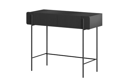 Toaletka Malmi czarna metalowe nóżki