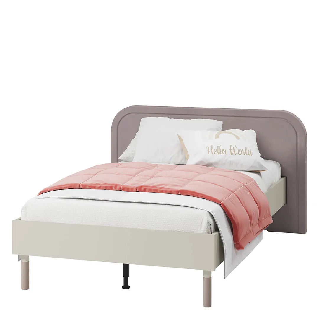 HARMONY HR-11 - łóżko 120 ze stelażem - kaszmir/truflowy