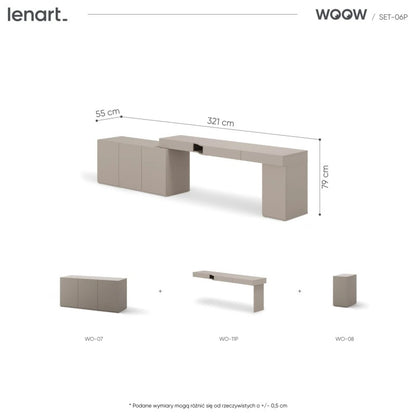 Zestaw mebli WOOW SET-06L (WO-11L,07,08)