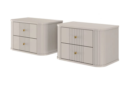 Szafki nocne Vesper wiszące cashmere ze złotem