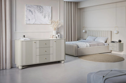 Szafki nocne Vesper wiszące cashmere ze złotem