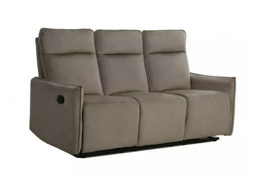Sofa Travis rozkładana 3-osobowa velvet ciemny beż