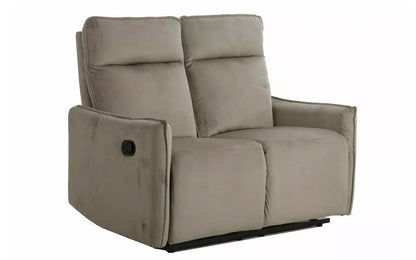 Sofa Travis rozkładana 2-osobowa velvet ciemny beż