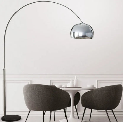 Lampa podłogowa Sfero duża srebrna