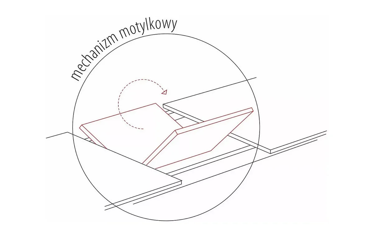 Stół Capitol dąb rozkładany czarny stelaż 160x90