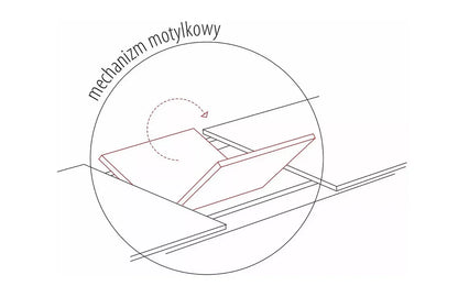 Stół Capitol dąb rozkładany czarny stelaż 160x90