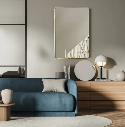 Lustro Zen złota rama