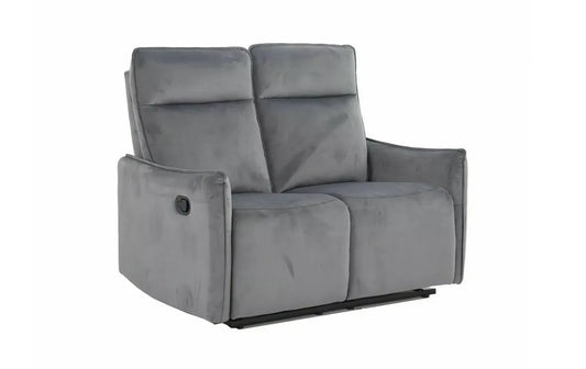 Sofa Travis rozkładana 2-osobowa velvet szara